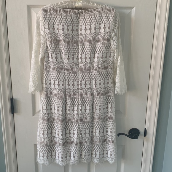 Cream Lace Dress, Medium, perfect for Bridal Shower or Easter!! - Picture 5 of 7